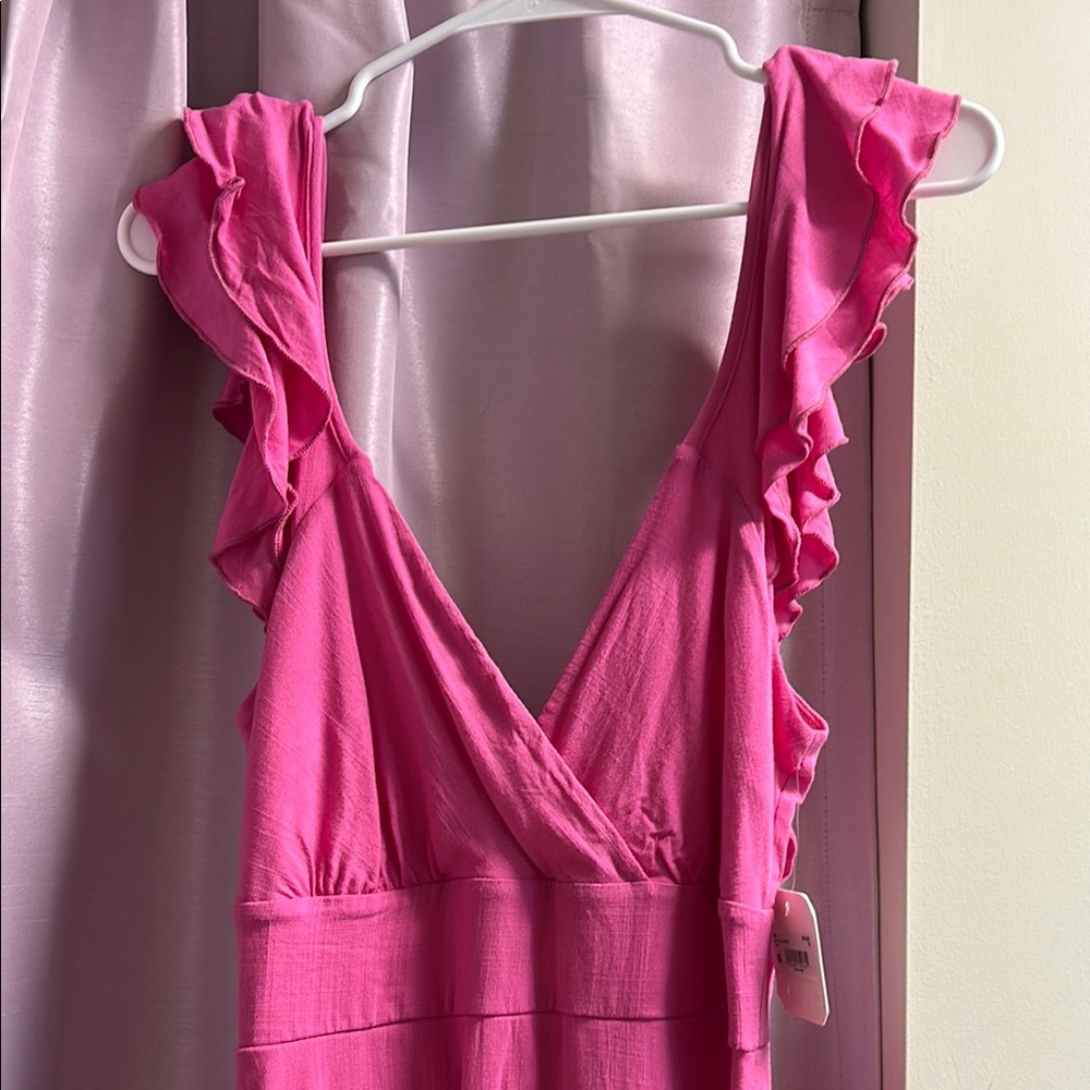 Pink Altar’d State Ruffle Dress NWT - Picture 3 of 8